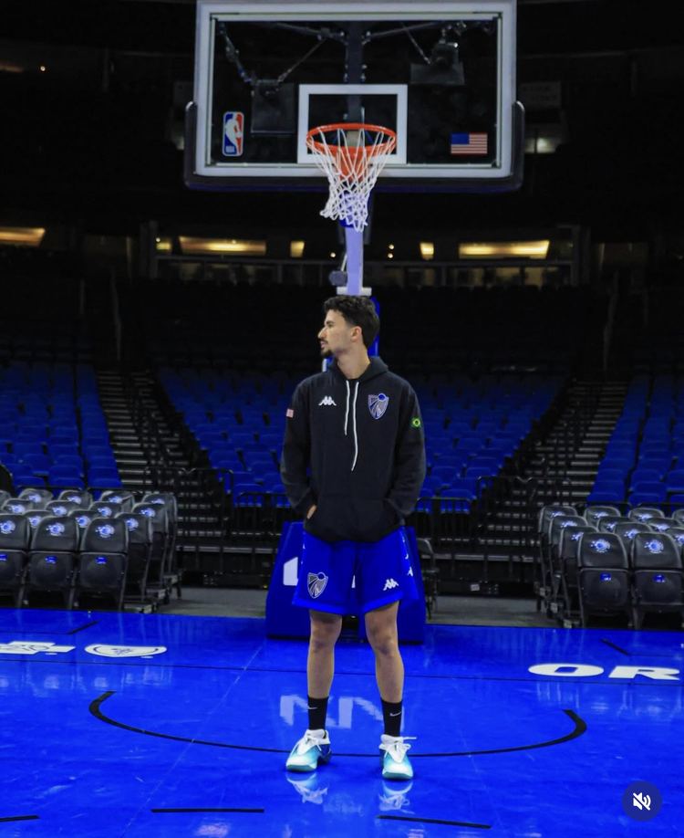 Leonardo Alves no Kia Center, durante o Camp Orlando